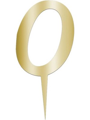 Pileli Store Sarı Renkli Rakam Pasta ve Kek Pleksi