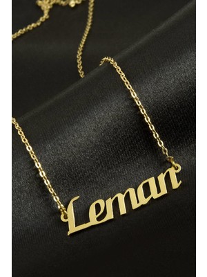 Pileli Store Leman Isimli Kolye (Kişiye Özel)