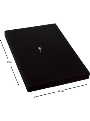 Pileli Store Yatay Anfora Kumaş Batırmalı Yüzük Tablası