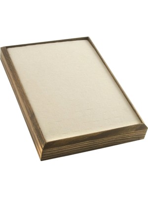 Pileli Store Ahşap Anfora Kumaş Piercing Küpelik 18*24 cm