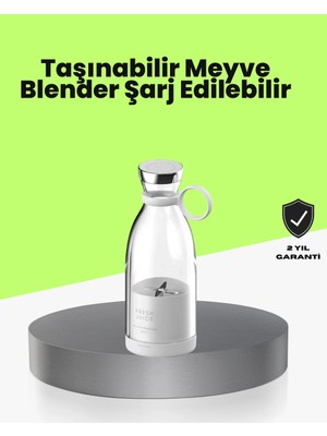 Pileli Store 4 Bıçaklı Gıda Sınıfı Paslanmaz Çelik Taşınabilir Blender
