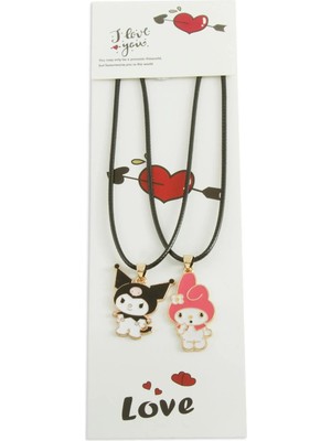 Pileli Store Çzgflm Karakteri Arkadaşlık Kolyesi (Çift Kolye)