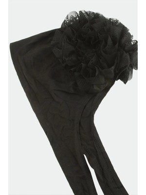 Pileli Store Dikişli Fırfırlı Bone