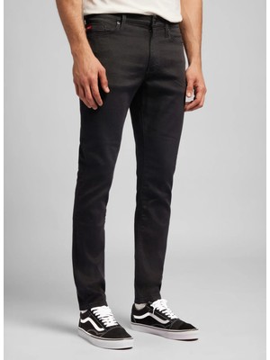 Lee Cooper Jack Erkek Slım Dar Kesim Yüksek Bel Dar Paça Jean Pantolon Siyah