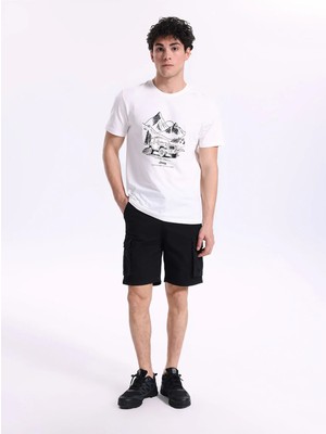 Jeep Normal Bel Siyah Erkek Kargo Şort J6SM-SHT7208