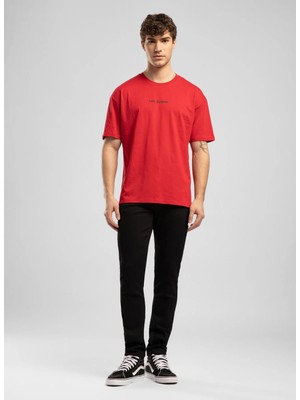 Lee Cooper Jeff Erkek Skınny Süper Dar Kesim Normal Bel Dar Paça Jean Pantolon Siyah