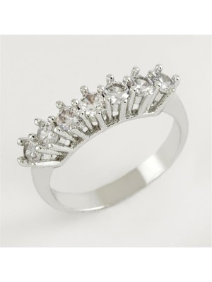 Pileli Store Zirkon Yedi Taşlı Yüzük