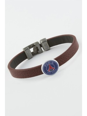 Pileli Store Bordo Renkli Suni Deri Bileklik