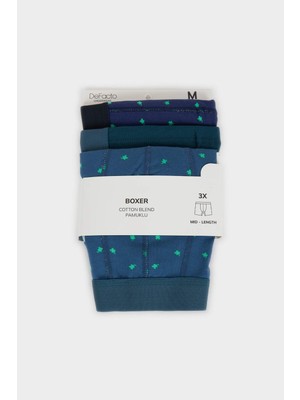DeFacto Regular Fit Meyve Baskılı 3'lü Boxer G9374AX26SP