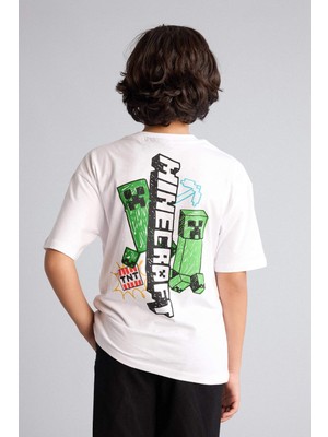 DeFacto Mınecraft Oversize Tişört Erkek Çocuk G8885A826SM