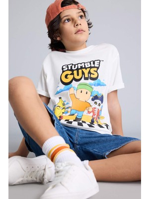 DeFacto Stumble Guys Tişört Erkek Çocuk H0227A826SM