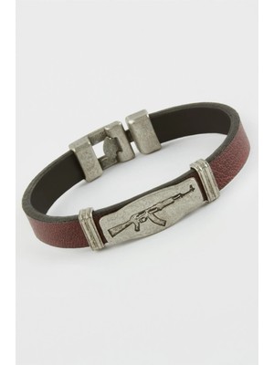 Pileli Store Silah Suni Deri Bileklik