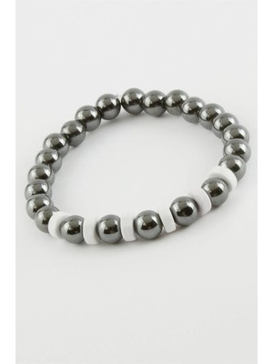 Pileli Store Hematit Doğaltaş Bileklik