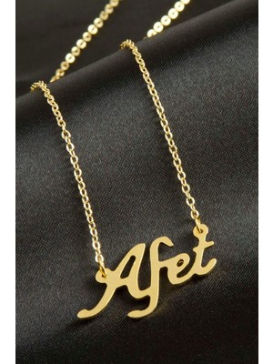 Pileli Store Afet Isimli Kolye (Kişiye Özel)