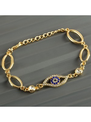 Pileli Store Göz Taşlı Trend Bileklik