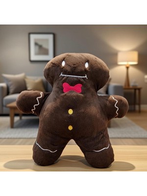 Pileli Store Kurabiye Adam Figürlü Peluş Yastık