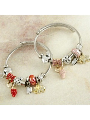 Pileli Store Çilek Panora Bileklik