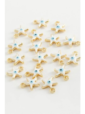 Pileli Store Deniz Yıldızı Tek Kulplu Mineli Bileklik ve Kolye Ucu Aparatı 1 Adet