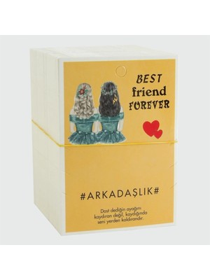 Pileli Store 3'lü Arkadaşlık Bileklik Kartı