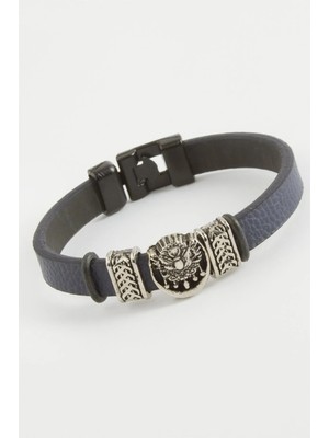 Pileli Store Osmanlı Bayrağı Kaliteli Suni Deri Bileklik