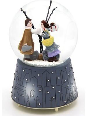 Pileli Store Orta Boy Kiş Masali Temali Pilli Kar Küresi