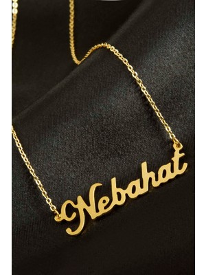 Pileli Store Nebahat Isimli Kolye (Kişiye Özel)