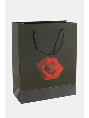 Pileli Store 20*25 Gül Ipli Karton Çanta 1 Adet