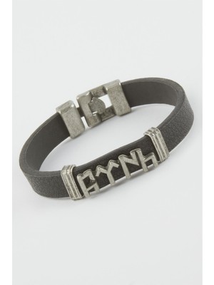 Pileli Store Türk Yazılı Suni Deri Bileklik