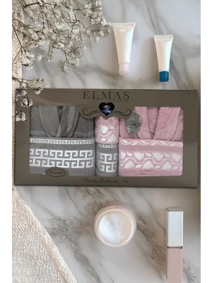 6 Parça Ekonomik Çift Kişilik Bornoz Seti | Çeyizlik Banyo Seti