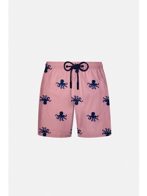 Ayyıldız 2106-SS Pembe Desenli Erkek Çocuk Deniz Şortu