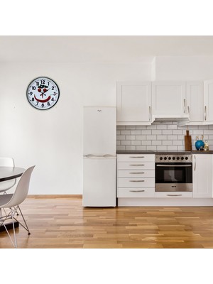 Çetiner Group Krem 36 cm Mutfak Dekoratif Duvar Saati