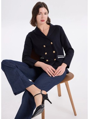 Fabrika Triko Ceket, Xs, Lacivert