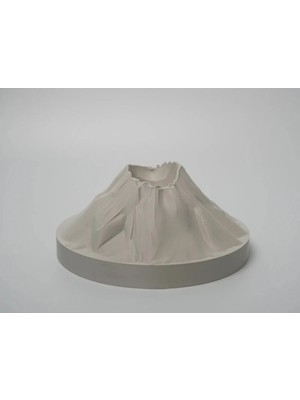 Helis Craft Volkan Tasarımlı Dekoratif Mumluk - LED Mum Hediyeli Yanardağ Konseptli Tealight Standı