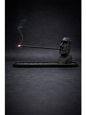 Helis Craft Moai Heykeli Tütsülük – Dekoratif Tütsü Standı Ev Ofis Dekoru