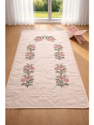 Hig Store Fransız Güpürlü Etamin Işlemeli Gelin Damat Bohçası Çeyizlik Hediyelik Seccade (Asorti Nakış Renk)