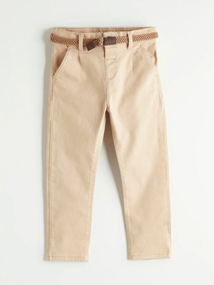 LC Waikiki Bej Erkek Çocuk Gabardin Pantolon