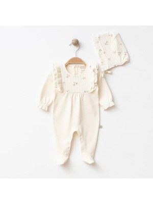 Lenna Baby Jakarlı Fırfırlı Tulum