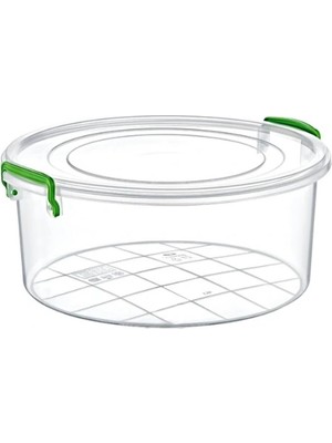 Pileli Store Yuvarlak Saklama Kutusu 4 Litre