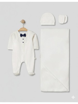 Lenna Baby Vervürlü Erkek Bebek 4'lü Hastane Çıkışı Hediyelik