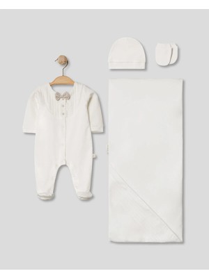 Lenna Baby Vervürlü Erkek Bebek 4'lü Hastane Çıkışı Hediyelik