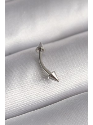 Inure Jewelry 316L Çelik Gümüş Renk Çivi Model Piercing