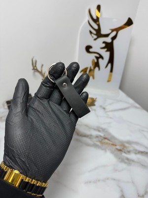 Sanat %100 Hakiki Crazy Deri Anahtarlık