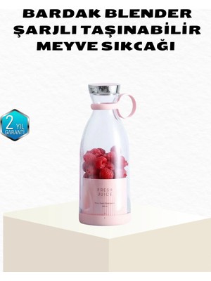 İlk El Grup Kablosuz Taşınabilir Mini Blender – USB Şarjlı, 1200MAH