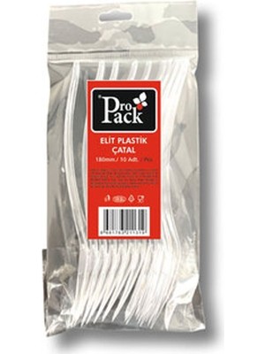 6 Adet Propack Elit Kristal Şeffaf Çatal 10'lu