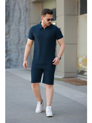 Pileli Store Erkek Şort Tişört Alt Üst Takım