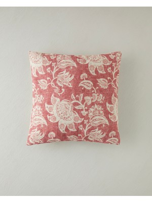 English Home Fiora Kırlent Kılıfı 45x45 cm Bordo
