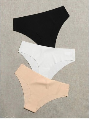 Vanilya Secret Dikişsiz Yüksek Bel Lazer Kesim Slip 3'l Paket