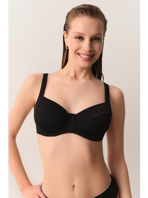 Suwen Pipe Biyeli Balenli Toparlayıcı Bikini Üst