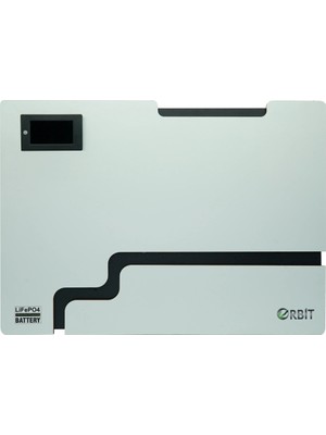 Orbit 48 V 100 Ah Lifepo4 Akü Ekranlı Duvar Tipi – 48 V 4,80 Kwh Lityum Enerji Depolama