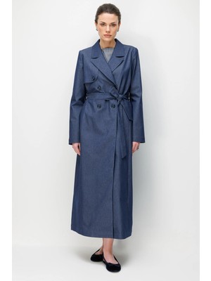 Esswaap Trençkot  Mavi